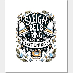 Sleigh Bells, Festive Melody Posters and Art
